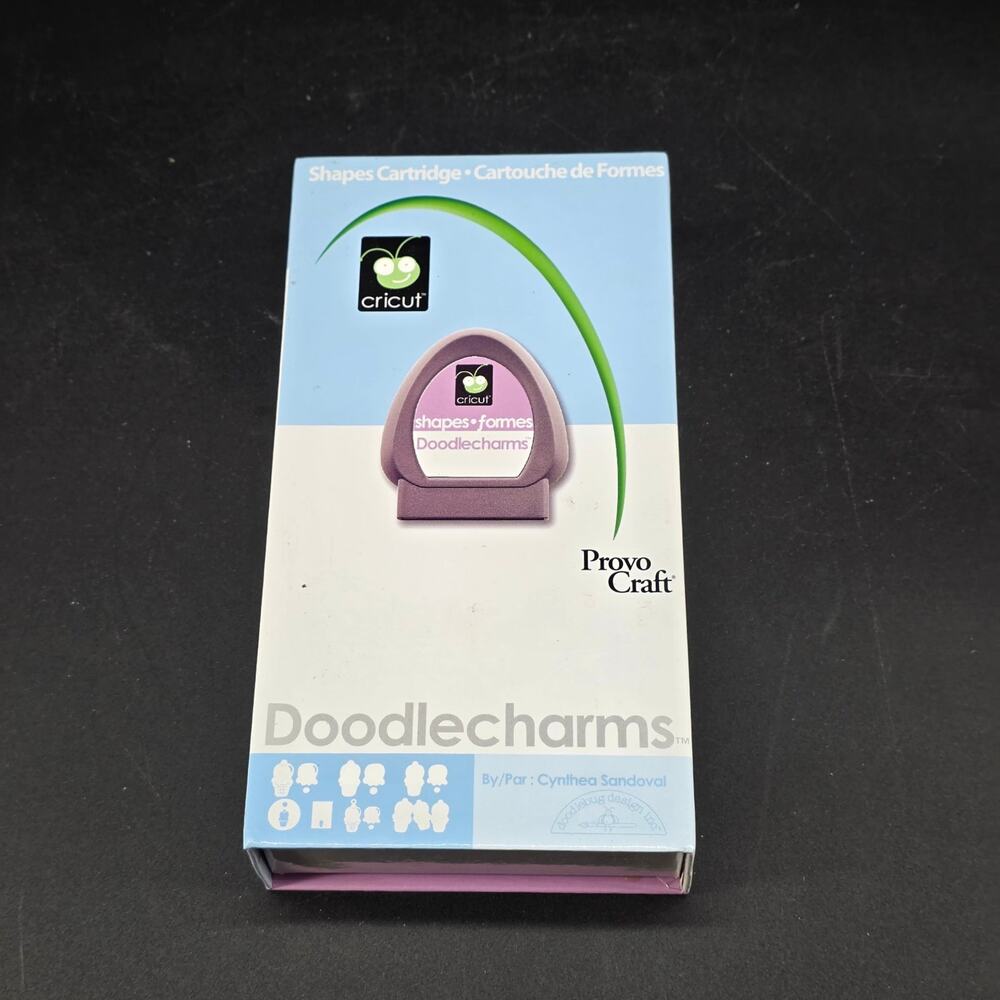 Cricut Doodlecharms Die Cutting Cartridge for Cricut w/Overlay & Handbook